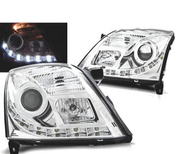 Phares Pour Opel Vectra C 02-05 Daylight Led Chromé, Verzenden, Nieuw