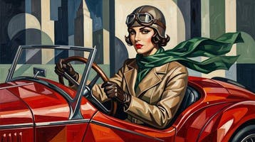 CREATIVE_HUB - Gentle woman Mille Miglia race driver, Nieuw