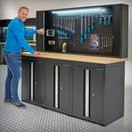 Datona Werkbank PRO eiken - 3 opbergkasten - 1, Ophalen of Verzenden, Nieuw