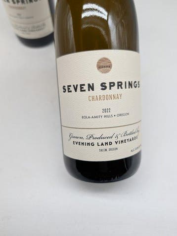 2022 Seven Springs Chardonnay Oregon Evening Land Vineyards