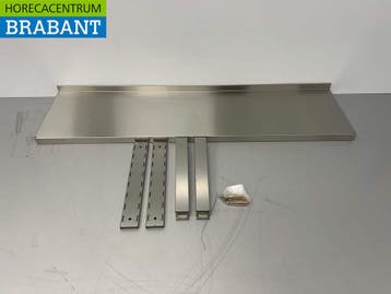 HCB RVS Wandschap schap 120 x 30 cm Horeca, Ophalen of Verzenden, Nieuw in verpakking