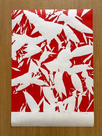 Simon Hantaï (1922-2008) - Sans titre, 1969, Antiquités & Art