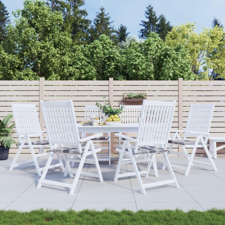vidaXL Tuinstoelkussens 6 st 50x50x4 cm oxford stof, Maison & Meubles, Accessoires pour la Maison | Coussins, Envoi