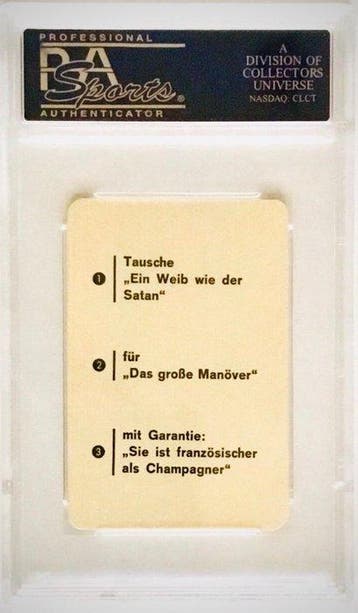 Altenburg - 1 Graded card - PSA 10, Nieuw