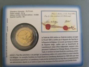 Luxemburg. 2 Euro 2013/2015 (4 coincards) (Zonder
