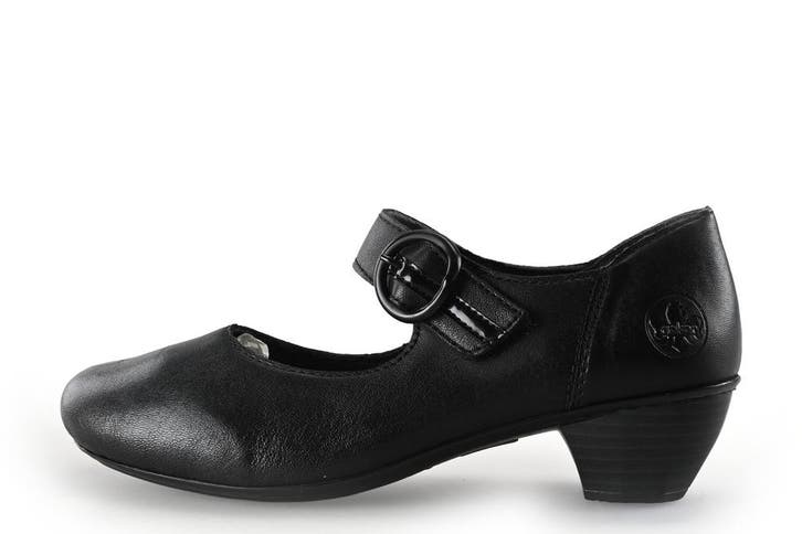 Rieker Instappers in maat 39 Zwart, Kleding | Dames, Schoenen, Zwart, Zo goed als nieuw, Instappers, Verzenden