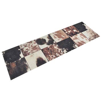 vidaXL Keukenmat wasbaar dierenhuidprint 60x180 cm fluweel, Verzenden