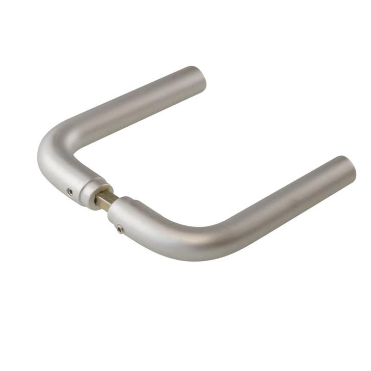 Deurkruk gebogen - Aluminium, Doe-het-zelf en Bouw, Glas en Ramen, Nieuw, Verzenden