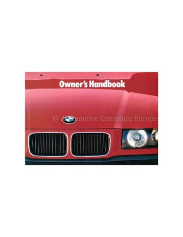 1991 BMW 3 SERIE INSTRUCTIEBOEKJE ENGELS