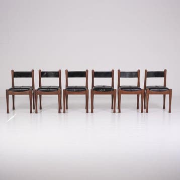 Bernini - Silvio Coppola - Stoel (6) - 620 - Hout, Leder