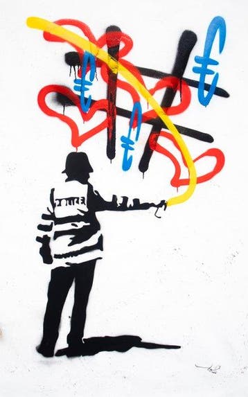 RAM - Vs Bansky Cop - Street Love Original Style - XXL Size