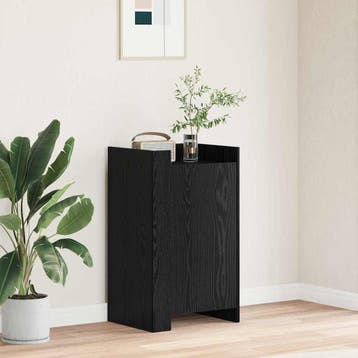 vidaXL Dressoir Zwart Eiken 45 x 35 x 75 cm, Verzenden, Nieuw