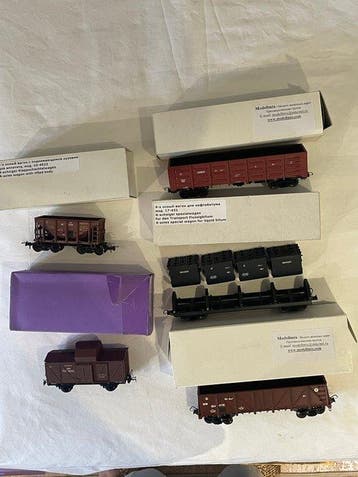 Modellmix - Ree H0 - Modeltrein goederenwagon (5) - Set van, Nieuw