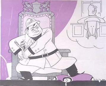 Colijn ziet de ambitie van Mussert niet op spotprent, Verzenden