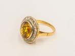 Bague - 18 carats Or jaune - Diamant, Nieuw