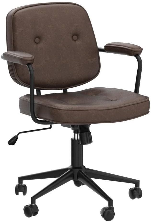 Wahson Verstelbare Bureaustoel van PU-leer, Comfortabel, 360, Maison & Meubles, Accessoires pour la Maison | Autre, Envoi
