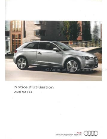 2014 AUDI A3 | S3 INSTRUCTIEBOEKJE FRANS, Auto diversen, Handleidingen en Instructieboekjes, Ophalen of Verzenden