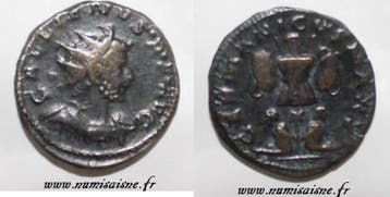 253 268 253 268 Gallienus Antoninianus R/ Germanicvs Max V, Verzenden