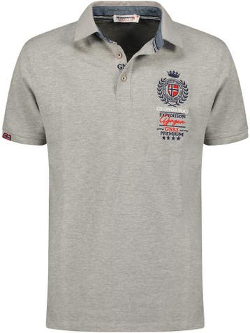 Geographical Norway Heren Expedition Polo Kauri Grijs, Verzenden
