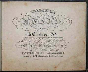 A. I. Heunisch - Taschenatlas über alle Theile der Erde für