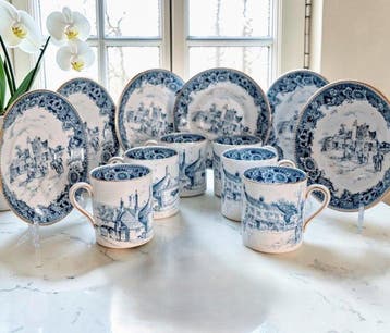 Royal Tuscan - Koffie- en theeservies (12) -