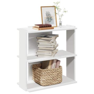 vidaXL Boekenkast 3-laags 60x30x60 cm bewerkt hout wit, Verzenden