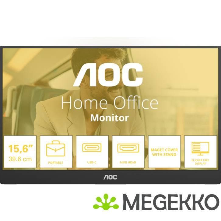 AOC 16T20E2 15.6  Full HD IPS Draagbare monitor, Computers en Software, Overige Computers en Software, Nieuw, Verzenden