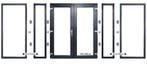 PVC Dubbele deur 180x215, 200x215 Wit en Antraciet in Stock, Ophalen of Verzenden, Buitendeur