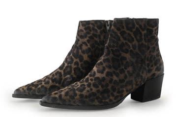 VIA VAI Enkellaarzen in maat 38 Panter, Kleding | Dames, Schoenen, Overige kleuren, Verzenden, Lage of Enkellaarzen, VIA VAI