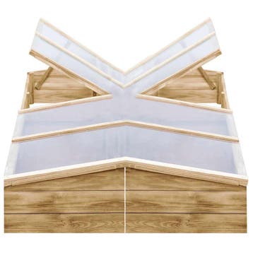 vidaXL Kweekkassen 2 st 200x50x35 cm geïmpregneerd, Verzenden, Nieuw