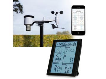 Alecto WS5200 - WiFi Weerstation - 6-in-1 met Buitensensor -, Audio, Tv en Foto, Verzenden, Nieuw