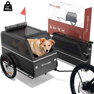 2dekans | TrevoPet® Hondenfietskar XL - Opvouwbare Fietskar, Ophalen of Verzenden, Nieuw
