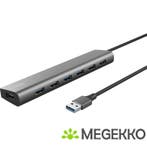 Trust Halyx 7-Port Mini USB Hub Aluminium, Verzenden, Nieuw