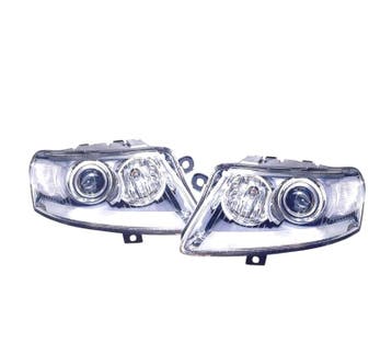 PHARES BIXENON POUR AUDI A6 4F 04-08 FOND CHROMÉ, Verzenden