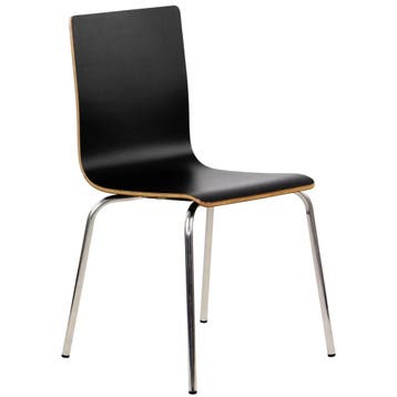 Stoel | DANIS | Zwart | RVS Poten | 485x530x820(h)mm Luxus, Verzenden