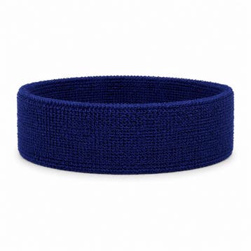 Haarband Sport 4cm - Badstof - Blauw, Nieuw