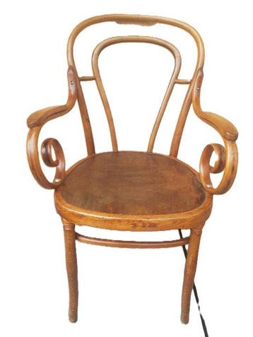 Julius Furfang - Stoel - Beuken - Art Nouveau gebogen stoel,