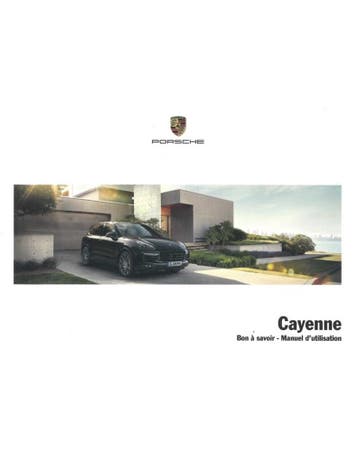 2017 PORSCHE CAYENNE INSTRUCTIEBOEKJE FRANS, Ophalen of Verzenden
