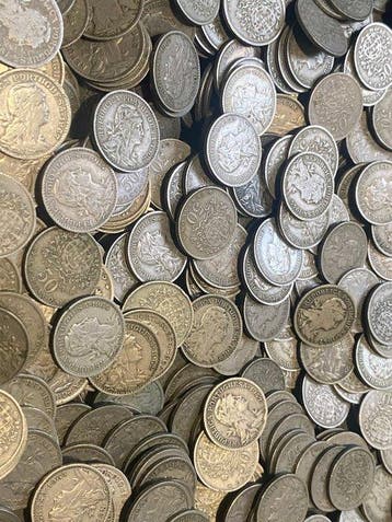 Portugal. Lot 1,5 kg of 50 Centavos Alpaca 1927 to 1968
