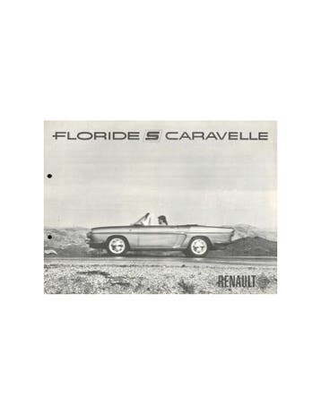 1963 RENAULT FLORIDE S | CARAVELLE BROCHURE NEDERLANDS