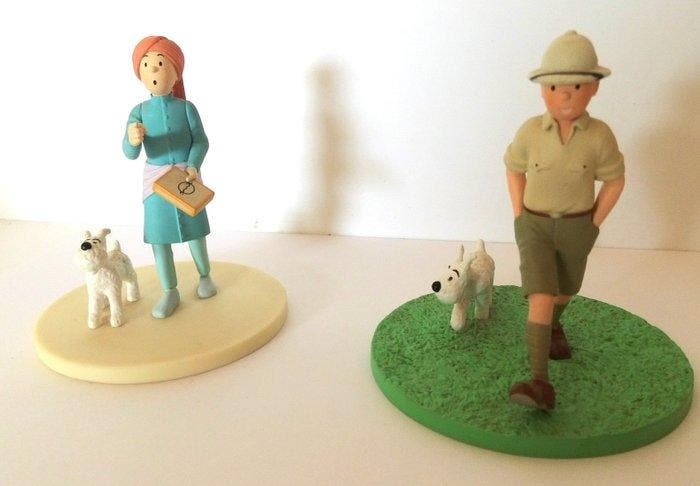 Tintin - 2 Moulinsart dioramas, Livres, BD | Comics