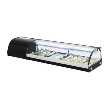 Sushivitrine | Zwart | 60L | 0°C/+6°C | Statisch | 5x 1/3, Verzenden, Nieuw in verpakking