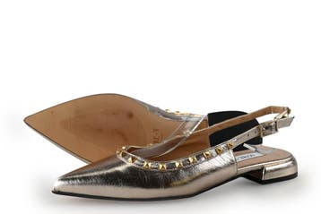 Notre-V Slingbacks in maat 38 Goud, Kleding | Dames, Notre-V, Overige kleuren, Verzenden, Zo goed als nieuw