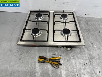 Acier inoxydable Etna Plaque de cuisson à gaz encastrée 4, Verzenden
