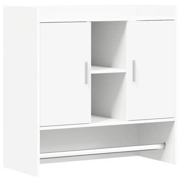 vidaXL Wandplank Muurmontage Wit 80 x 36 x 80 cm Bewerkt, Verzenden, Nieuw