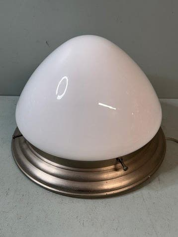 Lamp - Prachtige vintage Gispen Art Deco opaline glazen, Antiquités & Art