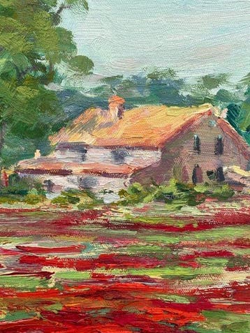 Vitaly Leshukov - Campo de amapolas cerca de Vidreres