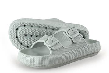 Geweo Slippers in maat 41 Grijs, Kleding | Heren, Slippers, Overige kleuren, Verzenden, Zo goed als nieuw
