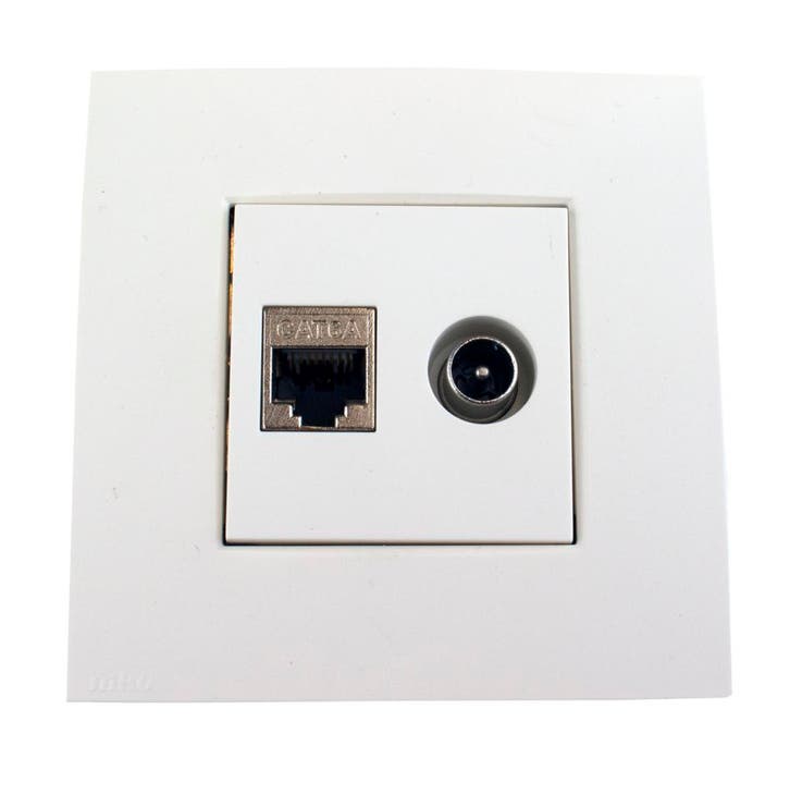 Hirschmann EDB 02 CDN  Wit CATV/DATA Wcd EDB, Bricolage & Construction, Électricité & Câbles, Enlèvement ou Envoi