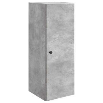 vidaXL Wandkast Betongrijs 33 x 34,5 x 90 cm Bewerkt hout, Verzenden